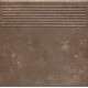 Сходинка пряма Ilario Brown 30x30 код 4856 Ceramika Paradyz1