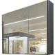 Шафка-дзеркало Edge 950 Графіт Fancy Marble1