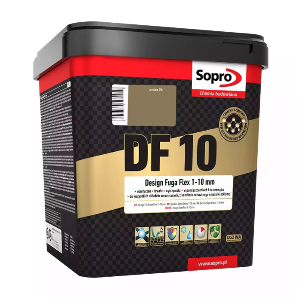 Затирка для швів Sopro DF 10 1083 умбра №58 (5 кг)1