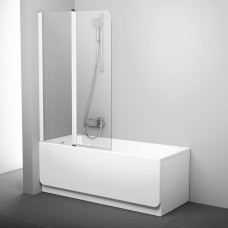 Шторка для ванни двохелементна CVS2-100 L Transparent, (7QLA0100Z1) RAVAK1