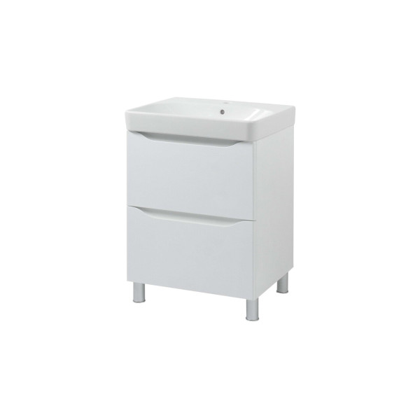 Шафка з умивальником 60 Smile Square White matt SM-60 НБ+500.229.01.1 Air-Line1