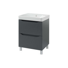 Шафка з умивальником 60 Smile Square Grey matt SM-60 НС+500.229.01.1 Air-Line1