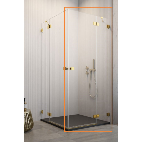Душова кабіна (половина) Essenza Pro Gold KDD 100 права, RADAWAY1