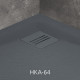 Решітка для піддона Kyntos Grid anthracite (HKA-64), RADAWAY1