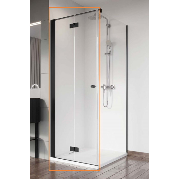 Душові двері NES 8 Black KDJ B 80 ліві RADAWAY1