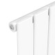 Вертикальный радиатор Largo 376х1200-5, anticor, белый4