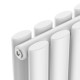 Вертикальний радіатор Ellipse Double 480х1800-8, anticor, білий4