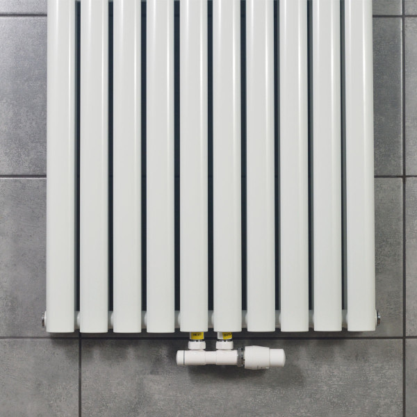 Вертикальний радіатор Ellipse Double 600х1800-10 (50 мм), anticor, білий4