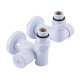 Кран угловой под ТЭН Solomon 1/2"х1/2" белый, 2шт1