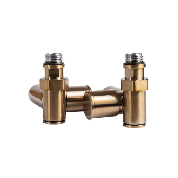 Кран угловой под ТЭН 1/2"х1/2", бронза, 2шт.1