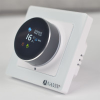 Терморегулятор для теплого пола EH20R-16A Wi-Fi Tuya, белый с внешним датчиком температуры1