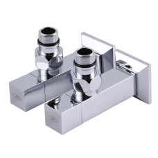 Угловой кран удлиненный Solomon CUBE CHROM 1/2"х1/2", 2шт.1