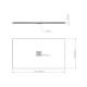 Душовий піддон PERFETTO білий матовий, 140 x 80 х 3/1,3 см4