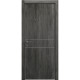 Межкомнатная дверь Modern Flat-01 INSIDE контур Alum1
