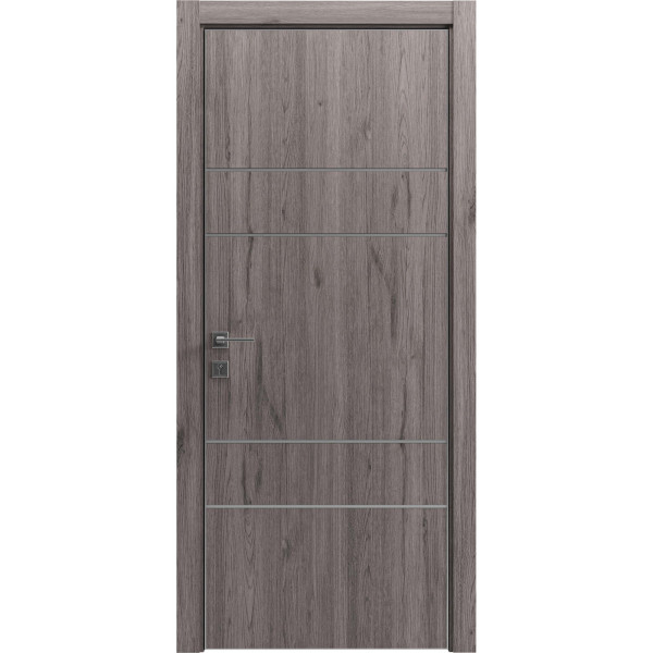 Межкомнатная дверь Modern Flat-04 контур Alum23