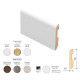 Плінтус Lux R8 2000x70x12 ПВХ Екошпон2