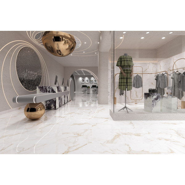 Керамограніт TEO Ceramics Alcora Gold F P Sat Rec 60*120 см білий3