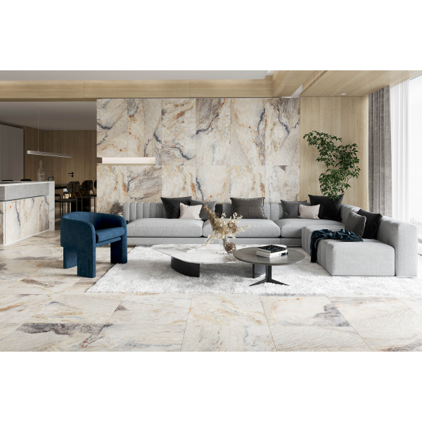 Керамогранит TEO Ceramics Flint Stone Gold F PC Sugar Rec 60*60 см3
