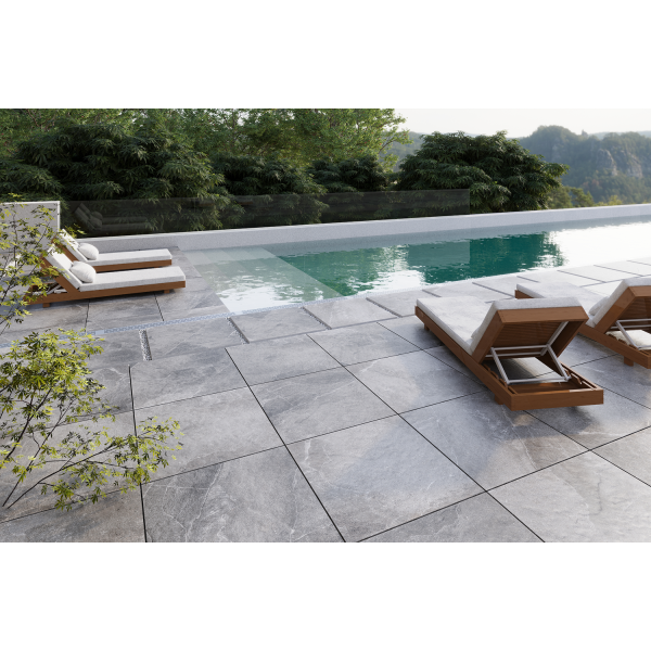 Керамограніт Teo Ceramics Grande Grey F PCR R Mat 60*60 сірий3