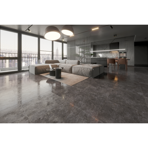 Керамогранит TEO Ceramics Iron Anthracite F P R Semi Lappato 60*60 см антрацит3