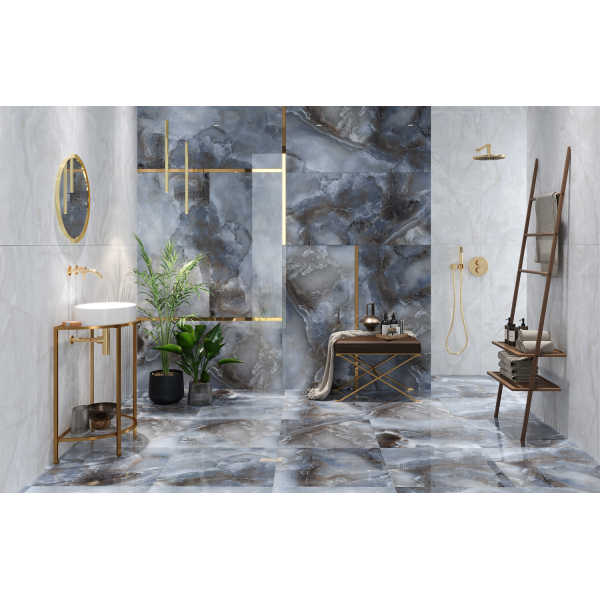 Керамогранит TEO Ceramics Nebula Blue Full Lappato F P Rec 60*60 см синий3