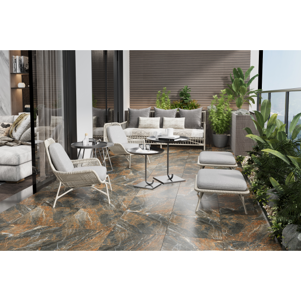 Керамограніт TEO Ceramics Riviera Brown F P NR Mat 47*47 см коричневий3
