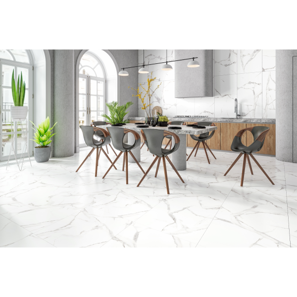 Керамогранит TEO Ceramics Sicilia White F P Satin Rec 60*60 см белый3