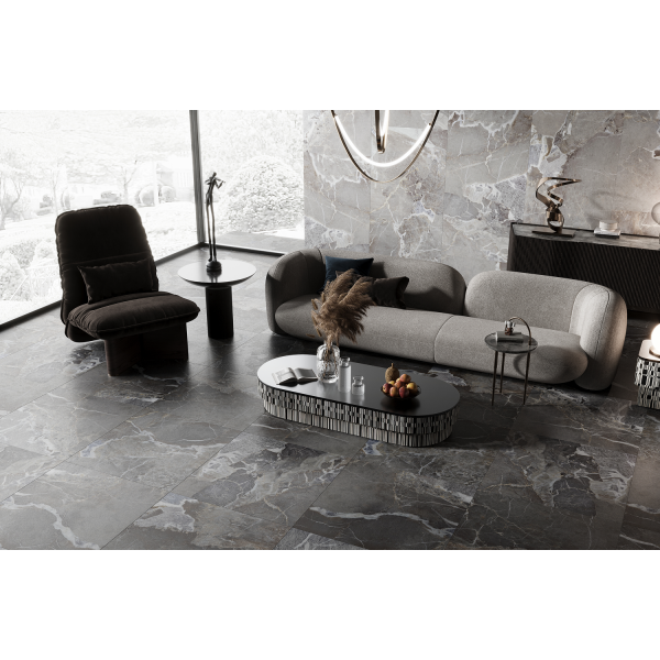 Керамограніт TEO Ceramics Ultima Grey F PC Sumat Rec 60*60 см сірий3