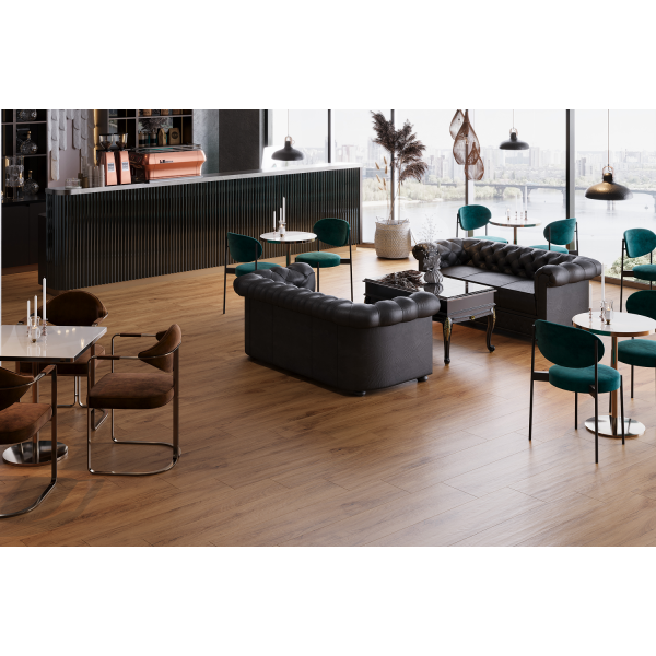 Керамогранит TEO Ceramics Alpha Nut F PR Mat 19,8*120 см коричневый3