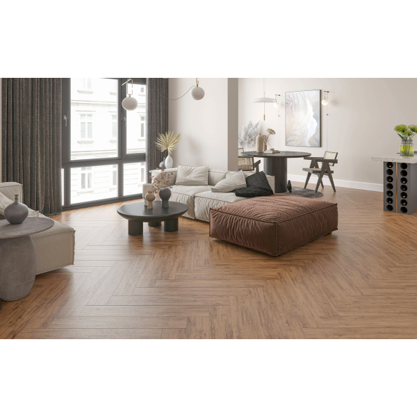 Керамогранит TEO Ceramics Aurora Brown F PR Mat Rec 15*90 см коричневый3