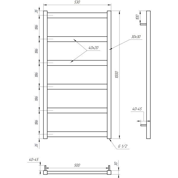 Сушка для рушників Minimal DRY6