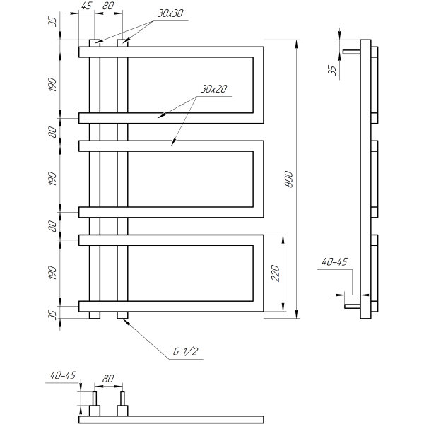 Полотенцесушитель Enzo (4406)4