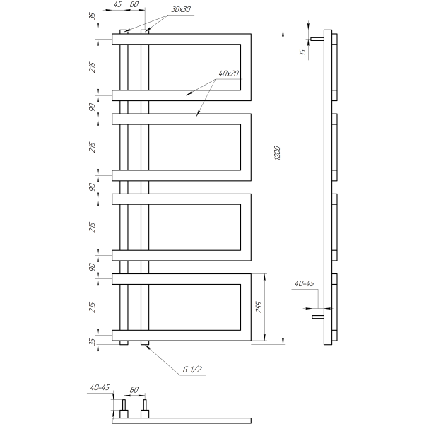 Полотенцесушитель Enzo (4406)6