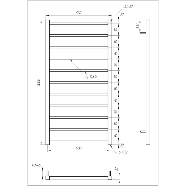 Полотенцесушитель Flat (1204)7