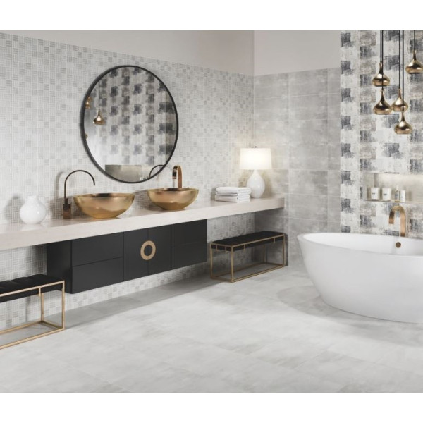 Плитка стінова Avrora Light Grey 297x600x9 Opoczno3