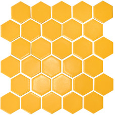 Мозаика HEXAGON H 6025 Dark Yellow 295х295х9 Керамика Лео УКРАИНА1