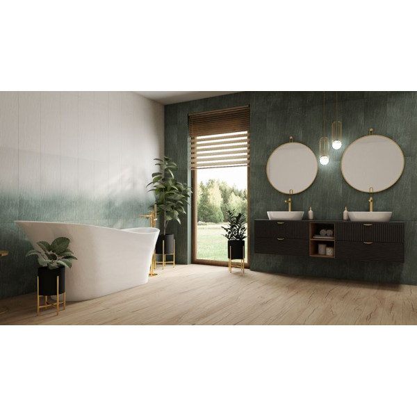 Плитка стінова Nightwish Navy Green Tonal RECT STR 250x750x9 Paradyz3