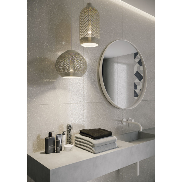 Плитка керамогранітна Macroside Bianco RECT 598x1198x10 Paradyz3