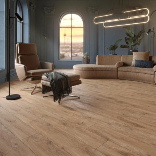Плитка керамогранитная Grandwood Темно-бежевый 200x1200x8 Intercerama3