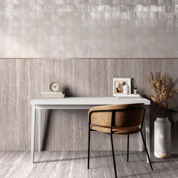 Плитка керамогранитная Travertino Vein Titanio RECT 600x1200 Ragno3