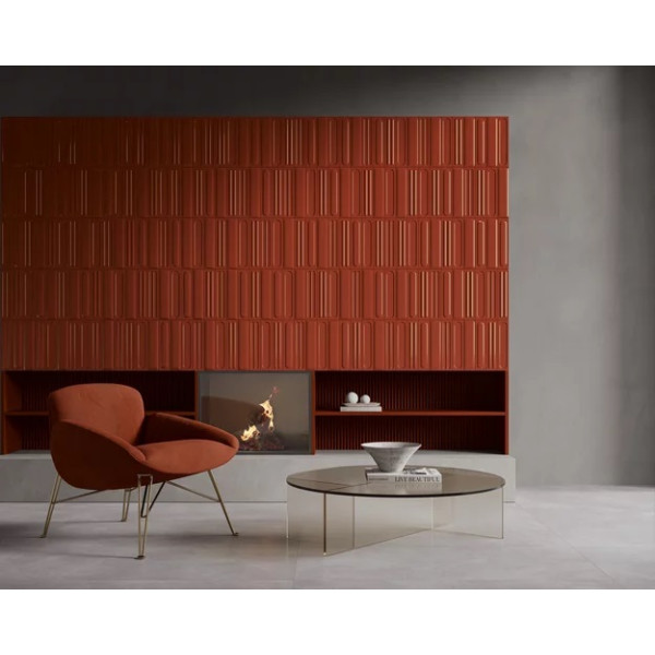 Плитка стінова Monpelli Wine Cegielka B STR Блиск 65x298 Paradyz3