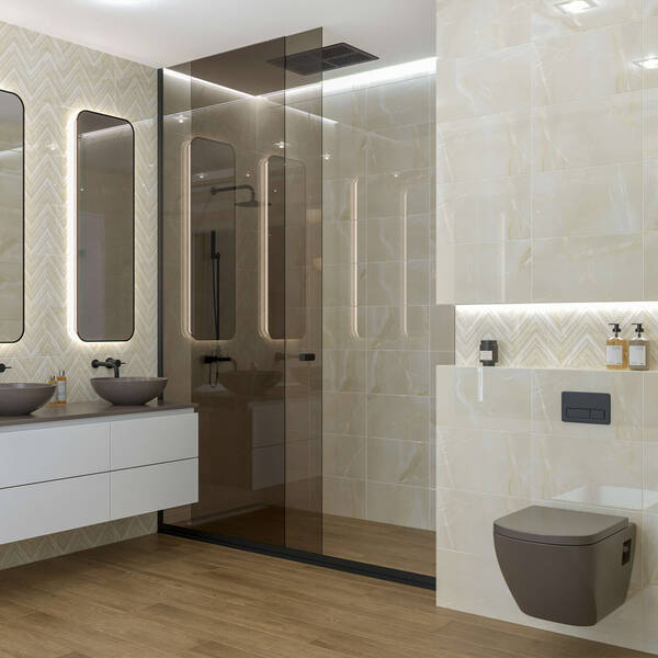 Плитка стеновая OY1051 Onyx Story Бежевый 250x400 Golden Tile3