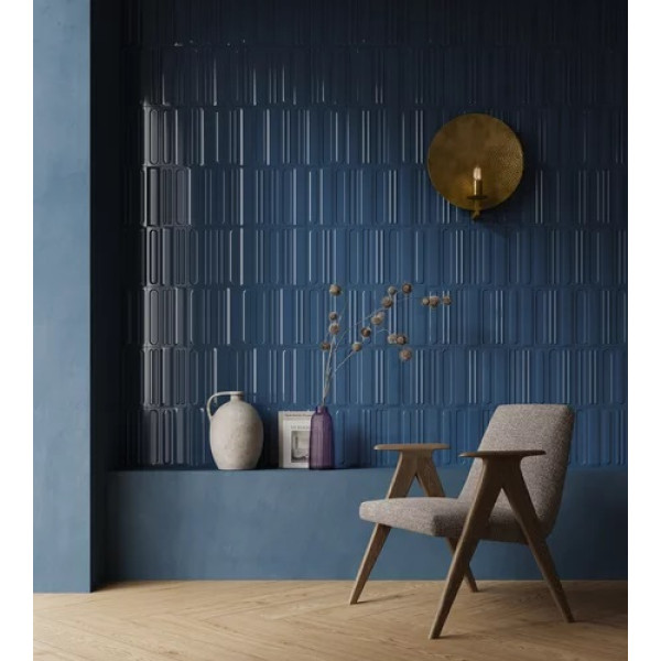 Плитка стінова Monpelli Navy Cegielka A STR POL 65x298 Paradyz3