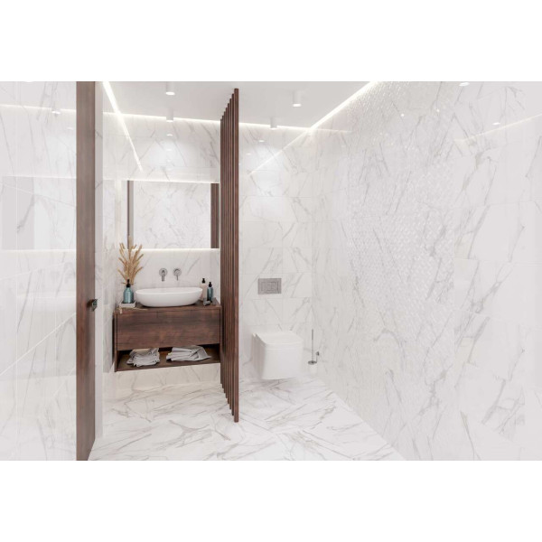 Плитка керамогранітна 860800 Elba Білий MAT 400x400x7 Golden Tile3
